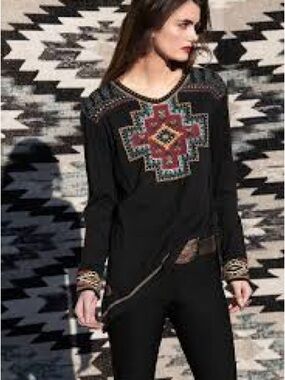 double d ranch apache blend top Sz 1X